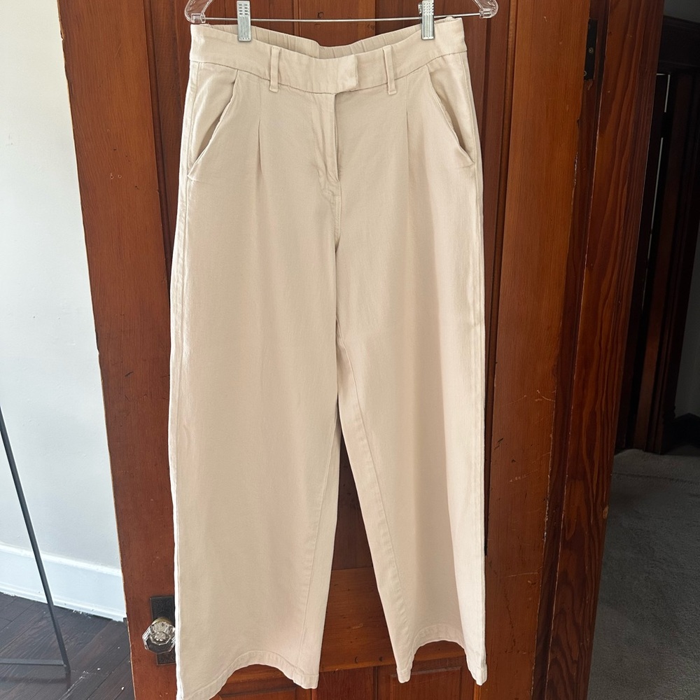 American Eagle Cream Trousers